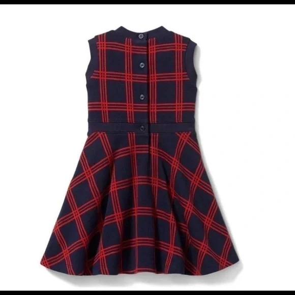 NWOT 4T janie and jack kids girls kint plaid holiday dress - Picture 8 of 8